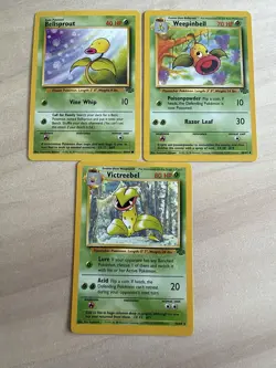 WOTC Pokemon TCG Jungle 3-Card Lot: Bellsprout/Weepinbell/Victreebel 1999 - Image 1