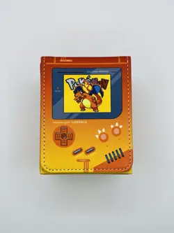 Pokemon Card Deck Box Charizard Fire Type Retro Game Boy Red TCG Fits 100 Cards - Image 2