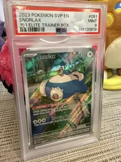 [PSA 9] Pokemon TCG Snorlax Promo Card 051 PSA 9 Mint Scarlet Violet 151 English - Image 1