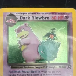 Dark Slowbro Team Rocket Rare 12/82 2000 English Pokemon TCG Regular Card - Image 2
