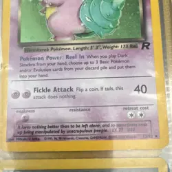 Dark Slowbro Team Rocket Rare 12/82 2000 English Pokemon TCG Regular Card - Image 3