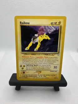 Pokemon TCG Raikou 22/64 Neo Revelation Non-Holo Rare WOTC Vintage Card NM - Image 1