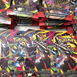 6LOT Random TCG Pokemon Card Pitch Black Booster Pack 10 Card Pack Holo inside. - Image 1