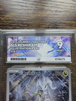 N's Reshiram Illustration 167/159 Journey Together Ace Mint 9 Pokemon Card TCG - Image 2