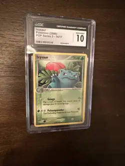 2006 Pokemon Organized Play Promotional Series 3 Ivysaur #14 CGC 10 - Image 1