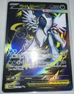 Pokemon TCG Card Mega Absol ex 161/132 Mega Evolution Ultra Rare Full Art - NM - Image 1