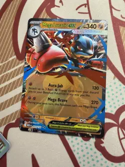 Pokemon TCG Holo Full Art Lot 3: Mew ex 151/165, Mega Lucario ex 077/132 - Image 4