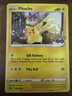 Pokemon TCG Pikachu SWSH234 Holo Rare Tin Promo Pokemon GO! NM/M R94 - Image 1