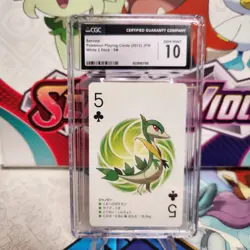 CGC 10 Servine 5 of Clubs White 2 Deck 2012 - Pokemon - SHIPS FAST - Image 1