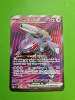 Pokemon TCG Genesect EX 161/086 Black Bolt Full Art Card - Image 1