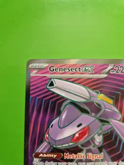 Pokemon TCG Genesect EX 161/086 Black Bolt Full Art Card - Image 2