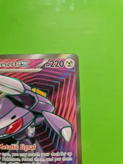 Pokemon TCG Genesect EX 161/086 Black Bolt Full Art Card - Image 3