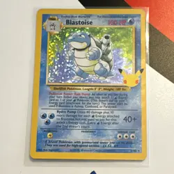 Pokemon TCG Blastoise 2/102 Base Set Holo Rare English 1999 Stage 2 100HP - Image 1