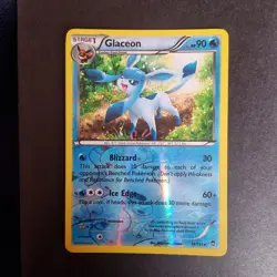 19/111 Glaceon NM Reverse Holo Rare Furious Fists Pokemon TCG Card 2014 - Image 1