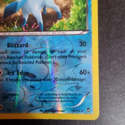 19/111 Glaceon NM Reverse Holo Rare Furious Fists Pokemon TCG Card 2014 - Image 4