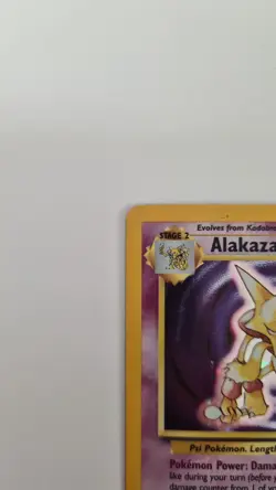 Pokemon TCG Alakazam 1/102 Base Set Holo Rare English LP/MP - Image 3