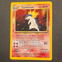 Pokemon TCG Typhlosion Neo Genesis Holo Rare 18/111 English Unlimited HP100 - Image 1