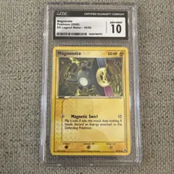 2006 Pokemon EX Legend Maker Magnemite 59/92 CGC 10 Gem Mint - Image 1