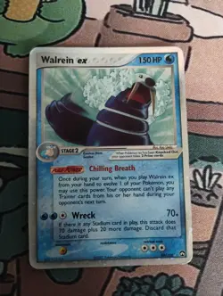 Walrein ex 99/108 EX Power Keepers Holo Ultra Rare Pokemon TCG English 2007 - Image 2