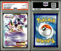 Pokemon 2016 XY Evolutions Mewtwo EX 52/108 PSA 10!!! Holo Ultra Rare English - Image 3