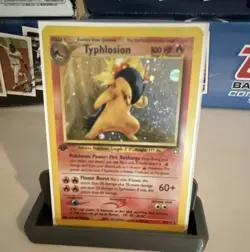 Pokemon TCG Typhlosion 17/111 Neo Genesis Holo Rare 1st Edition English 2000 - Image 1