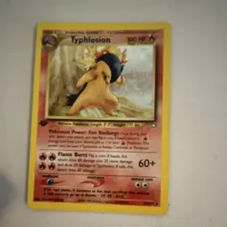 Pokemon TCG Typhlosion 17/111 Neo Genesis Holo Rare 1st Edition English 2000 - Image 3