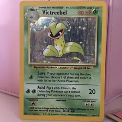 Pokemon TCG Victreebel 14/64 Jungle ERROR NO SYMBOL Holo Rare English 1999 - Image 1