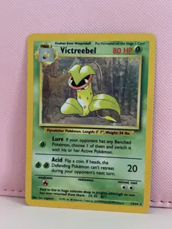 Pokemon TCG Victreebel 14/64 Jungle ERROR NO SYMBOL Holo Rare English 1999 - Image 4