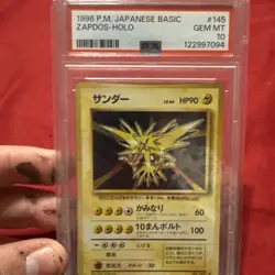 Pokemon Holo Rare Zapdos #145 | PSA 10 Gem Mint | Japanese Base Set 1996 - Image 4