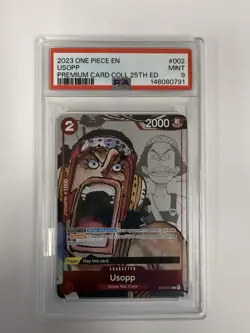 2023 ONE PIECE PREMIUM CARD COLLECTION 25TH EDITION #002 USOPP PSA 9 - Image 1
