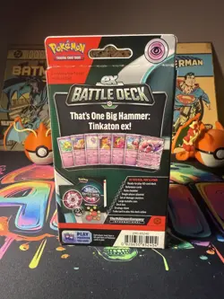 Pokemon TCG EX Battle Deck 2023 Tinkaton, 60-Card, Ready to Play, Sealed - Image 2