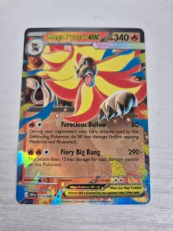 Pokemon TCG Mega Pyroar Ex 015/086 Chaos Rising Double Rare Mega Evolution NM - Image 1