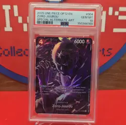 2025 ONE PIECE OP12 LEGACY OF THE MASTER ZORO-JUUROU #ST18-004 SP Alt Art PSA 10 - Image 1