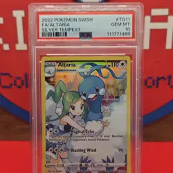 2022 Pokemon SWSH Silver Tempest TG11/TG30 Altaria Full Art PSA 10 Gem Mint - Image 2