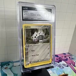 CGC 10 Lairon 36/109 EX Ruby & Sapphire 2003 Pokemon Card - Image 2