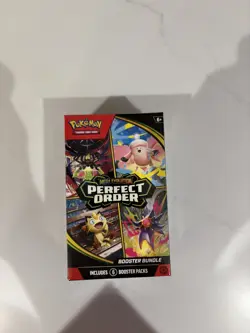 Pokemon TCG: Mega Evolution-Perfect Order Booster Bundle (6 Packs) New Sealed! - Image 1
