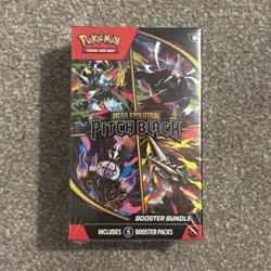 Pokemon TCG Mega Evolution—Pitch Black Booster Bundle Sealed Box 6 Packs - Image 1