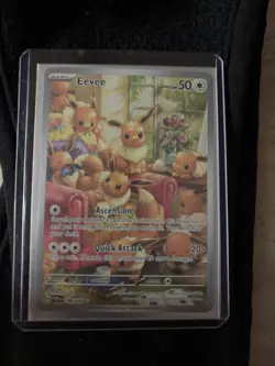 Pokemon Eevee TCG Holo Illustration Card Twilight Masquerade Rare, 188/167 - Image 1