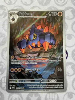 Pokemon Boldore TCG Card 128/086 White Flare English Illustration Rare M/NM - Image 1