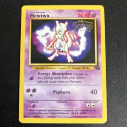 Mewtwo WOTC Black Star Promo 3 1999 Pokemon WB The First Movie Stamped Vintage - Image 1