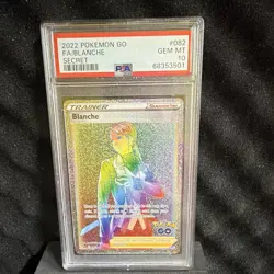 Pokemon TCG Blanche 082/078 Pokemon GO Secret Rare Full Art Holo EN PSA 10 - Image 1