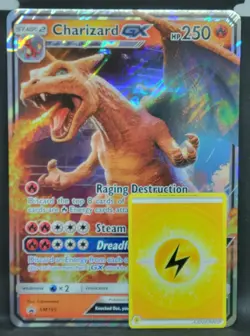 2019 Pokemon Black Star Promo #SM195 Charizard GX Jumbo Detective Pikachu Box - Image 3
