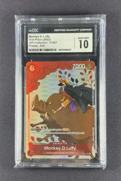 2023 ONE PIECE GIFT COLLECTION - PROMO P-001 MONKEY D. LUFFY CGC 10 Foil Not PSA - Image 1