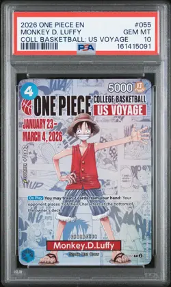 2026 ONE PIECE PROMOS #055 MONKEY D. LUFFY PSA 10 - Image 1