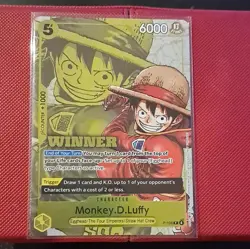 One Piece TCG Monkey D. Luffy P-106 Winner Promo Foil - Image 1