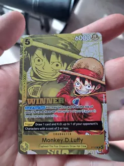 One Piece TCG Monkey D. Luffy P-106 Winner Promo Foil - Image 2