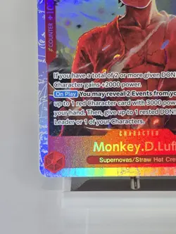 ☠ Monkey D. Luffy OP12-015 One Piece Eng TCG - Legacy of the Master Foil *CLEAN - Image 3