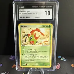 Pokemon 2005 Yanma 50/115 Ex Unseen Forces CGC 10 GEM MINT - Image 1