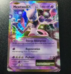 Pokemon Evolutions Mewtwo EX Ultra Rare Card 52/108 NM - Image 1