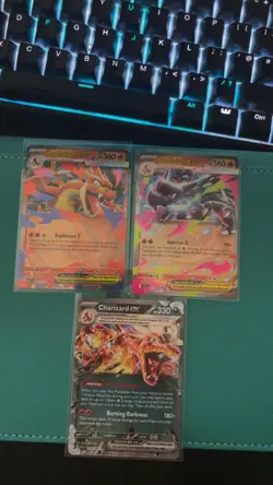 Pokemon TCG Charizard EX Bundle 3x Cards - Image 1